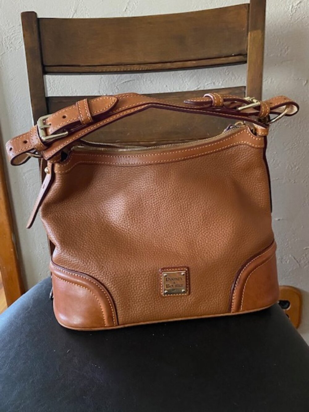 Dooney & Bourke Pebble Grain Leather Hobo Shoulder Bag